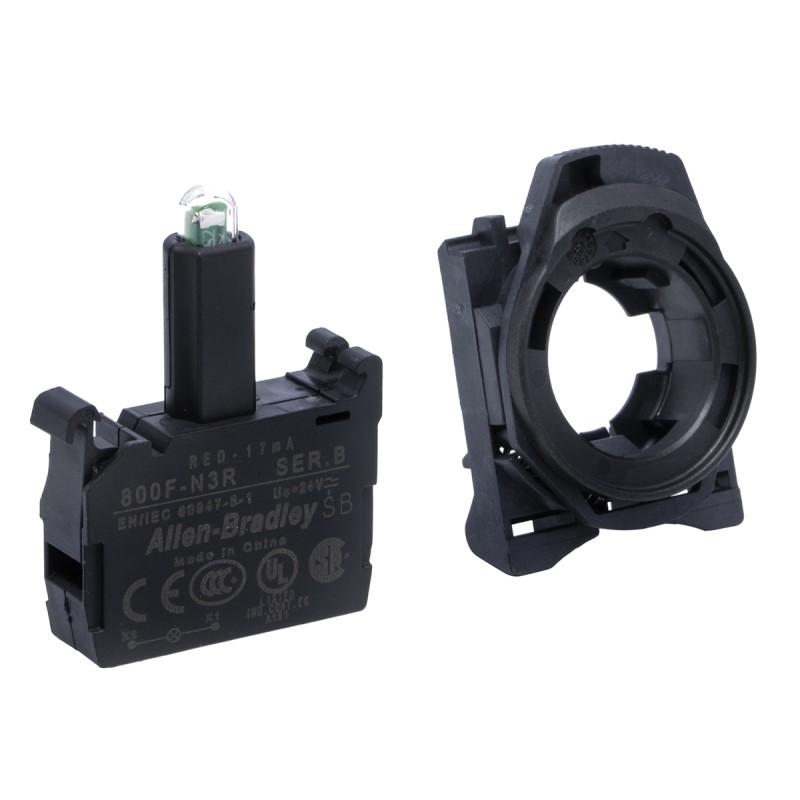 1 pcs - Allen Bradley 800F Light Block - Red, 24 V