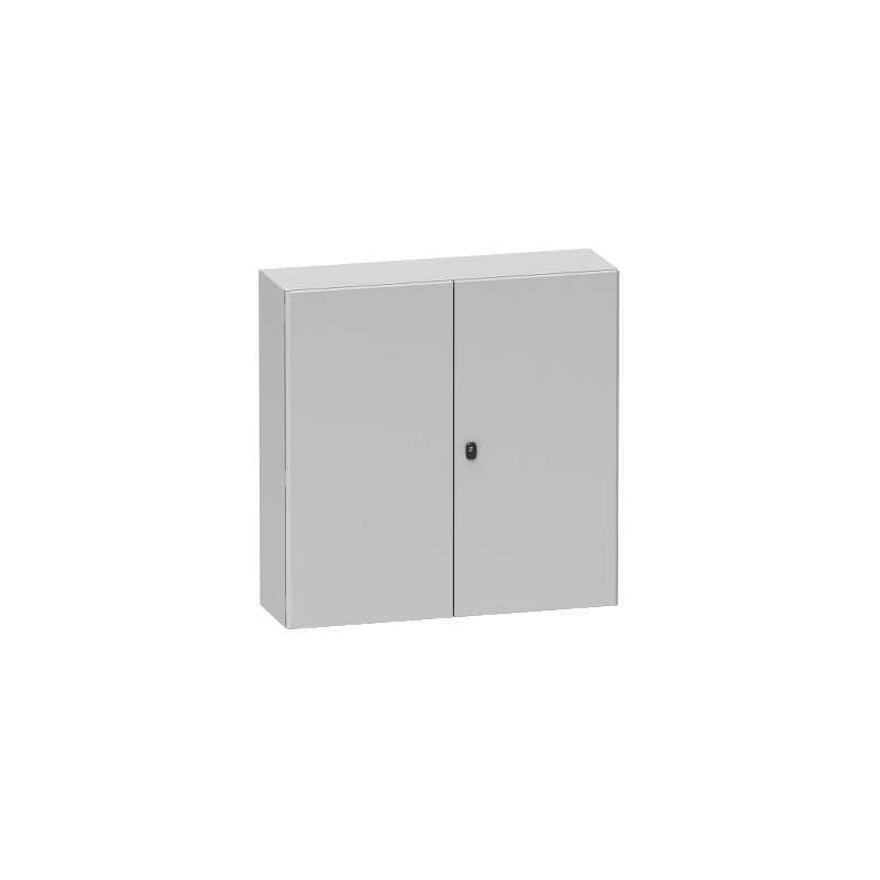 1 pcs - Schneider Electric Spacial S3D Series Grey Steel General Purpose Enclosure, IP55, IK10, 1200x 1200 x 400mm