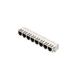 1 pcs : 43223-8582 - Modular Connectors / Ethernet Connectors MODJACK GANGD SHLD RA 8PRT 8/8GRD