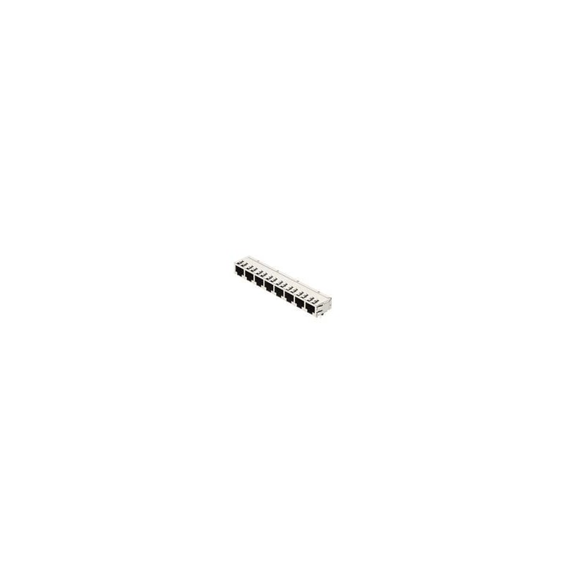 1 pcs : 43223-8582 - Modular Connectors / Ethernet Connectors MODJACK GANGD SHLD RA 8PRT 8/8GRD