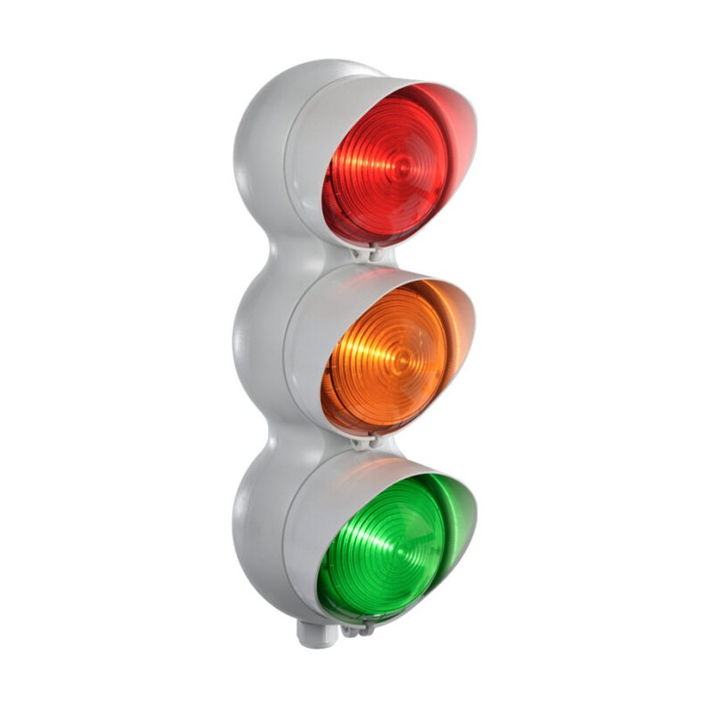 1 pcs - RS PRO Amber, Green, Red Traffic Light LED Beacon, 3 Lights, 12 - 24 V ac/dc, Surface Mount