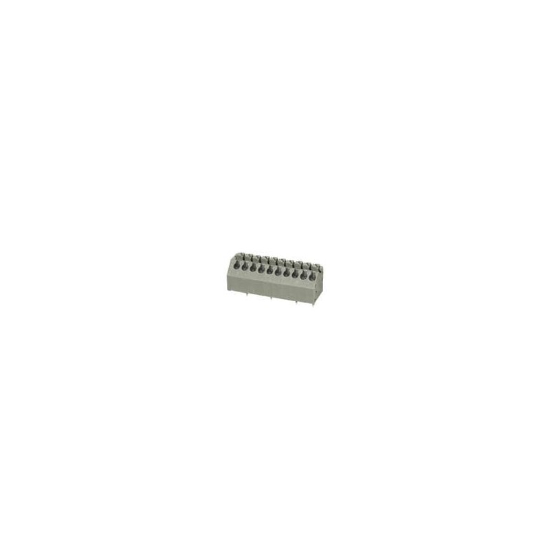 1 pcs : TBL002A-350-10GY-2GY - Fixed Terminal Blocks Terminal block, screwless, 3.50, 45, 10 poles, cool gray