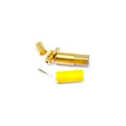 1 pcs : 7202-1572-002 - RF Connectors / Coaxial Connectors SSMB / STRAIGHT PLUG FEMALE CRIMP TYPE FOR 2/50 S CABLE GOLD