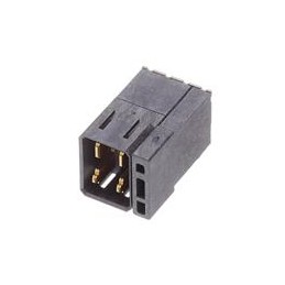 1 pcs : 78347-2004 - High Speed/Modular Connectors Impact Pwr 3Pr RAHdr RHDn PF.76AuLF 4Ckt