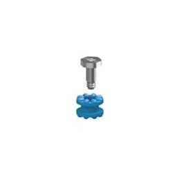 1 pcs : 770 - Screws & Fasteners GROMMET .298 BLUE ANTI VIBR 6-32 HEX