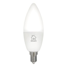 1 pcs - Deltaco 4.5 W E14 Smart LED Lamp Smart Bulb, White