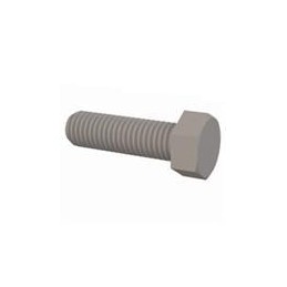 1 pcs : 50M120175J040 - Screws & Fasteners Hex Unslotted Bolt, M12 X 1.75 Thread, 40MM Lg, Natural,Nylon