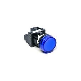1 pcs : M22N-BC-TAA-AC - Industrial Panel Mount Indicators / Switch Indicators Etchd Blue 24 VAC/DC