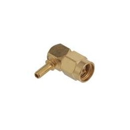 1 pcs : R125174000 - RF Connectors / Coaxial Connectors SMA / RIGHT ANGLE PLUG CRIMP TYPE CABLE 2.6/50 D