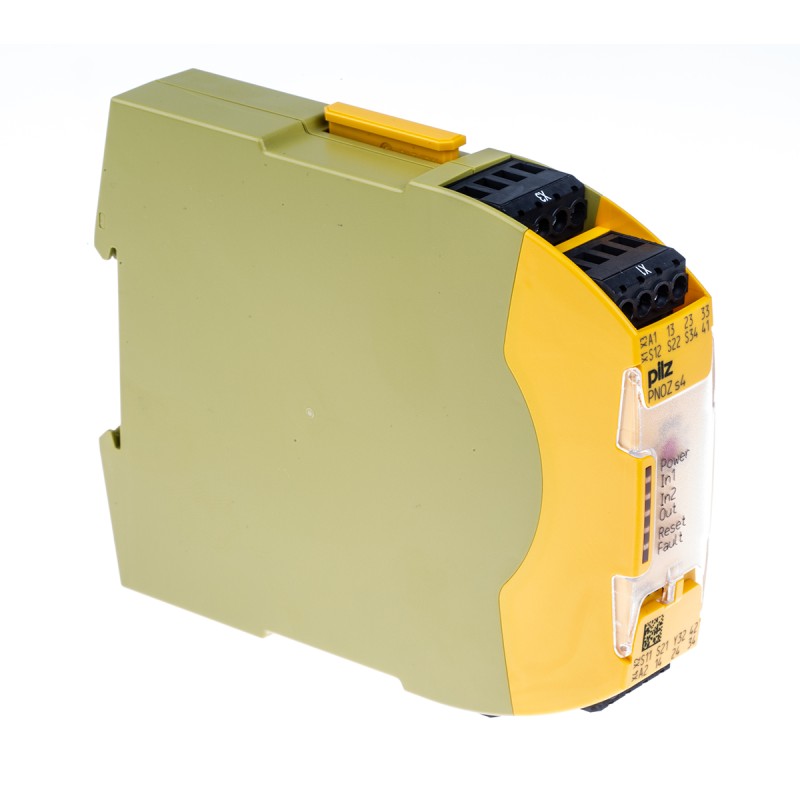 1 pcs - Pilz Dual-Channel Emergency Stop, Light Beam/Curtain, Safety Switch/Interlock Safety Relay, 48 - 240V ac/dc, 3