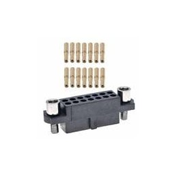 1 pcs : M80-4811205 - Power to the Board 6+6 WAY FMALE CRMP S/BORE W/HEX JS