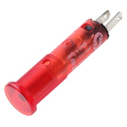 1 pcs - Schneider Electric, XVL, Panel Mount Red Pilot Light, 8mm Cutout, IP40, IP65, Round