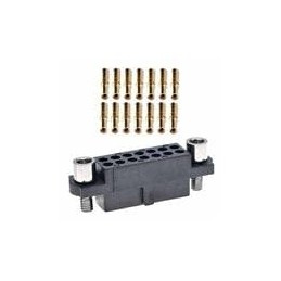 1 pcs : M80-4801205 - Power to the Board 6+6 WAY FEMALE CRMP L/BORE W/HEX JS