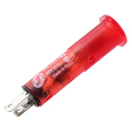 1 pcs - Schneider Electric, XVL, Panel Mount Red Pilot Light, 8mm Cutout, IP40, IP65, Round