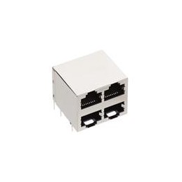 1 pcs : 5569255-1 - Modular Connectors / Ethernet Connectors 2X2 8/8 R/A LPRO