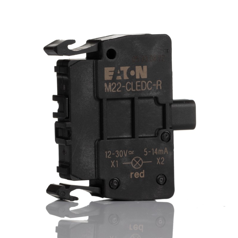1 pcs - Eaton RMQ Titan M22 Series Light Block, 12 - 30V ac/dc, Red Light