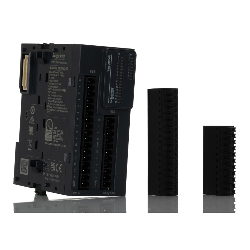 1 pcs - Schneider Electric TM3 Series PLC I/O Module for Use with Modicon M221, Modicon M241, Modicon M251, Discrete, Relay