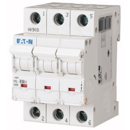 1 pcs - Eaton xPole PXL, S200 MCB, 3P, 50A Curve C, 400V AC, 48V DC, 10 kA Breaking Capacity
