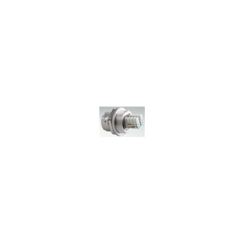 1 pcs : 17-110384 - Modular Connectors / Ethernet Connectors RJ45-IP67 Cat.5e PCBw/GRDMTL PLST SHL
