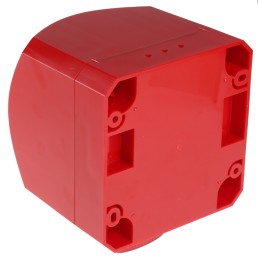 1 pcs - Klaxon PNC Series Red Sounder Beacon, 10 - 60 V dc, IP66, Side Mount, 113dB at 1 Metre