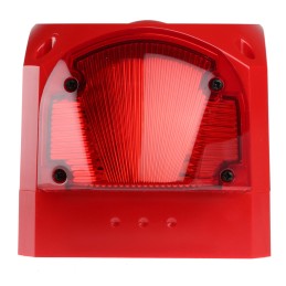 1 pcs - Klaxon PNC Series Red Sounder Beacon, 10 - 60 V dc, IP66, Side Mount, 113dB at 1 Metre