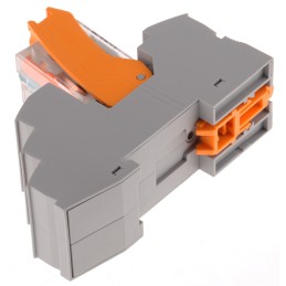 1 pcs - Phoenix Contact RIF Series Interface Relay, DIN Rail Mount, 24V dc Coil, DPDT, 2-Pole
