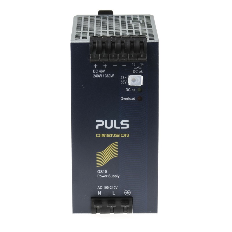 1 pcs - PULS DIMENSION Q Switch Mode DIN Rail Power Supply, 100 - 240V ac ac, dc Input, 48V dc dc Output, 5A Output, 240W