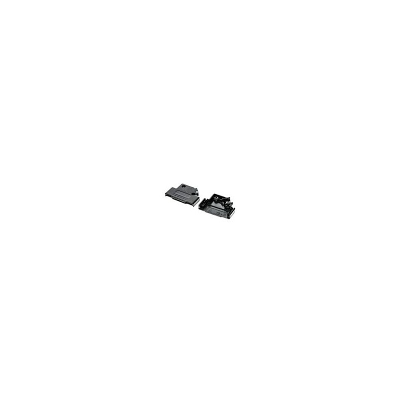 1 pcs : 971-025-010R011 - D-Sub Backshells 25P 45 DEGREE BLACK PLASTIC