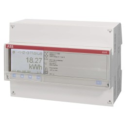 1 pcs - ABB 3 Phase LCD Energy Meter, Type Transformer Connected