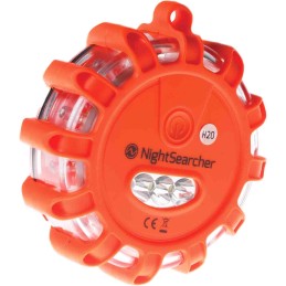 1 pcs - Nightsearcher Red Multiple Effect Beacon, Magnetic Mount, LED Bulb, IP65