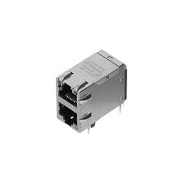1 pcs : JC0-1011NL - Modular Connectors / Ethernet Connectors 1000Base-T NonPoE 2x1-Port RJ45 THT