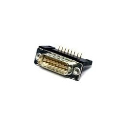 1 pcs : 163A11729X - D-Sub Standard Connectors DSUB SLDR PIN ANG 9.4mm PREC MCHND CNT
