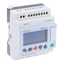1 pcs - Crouzet Millenium 3 Series Logic Module, 24 V ac Supply, Relay Output, 8-Input, Digital Input
