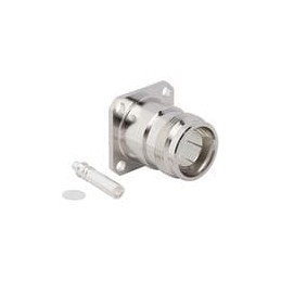 1 pcs : 431-115J-52S - RF Connectors / Coaxial Connectors .250' Semi-Rigid 4-Hole Flange 50 Ohm