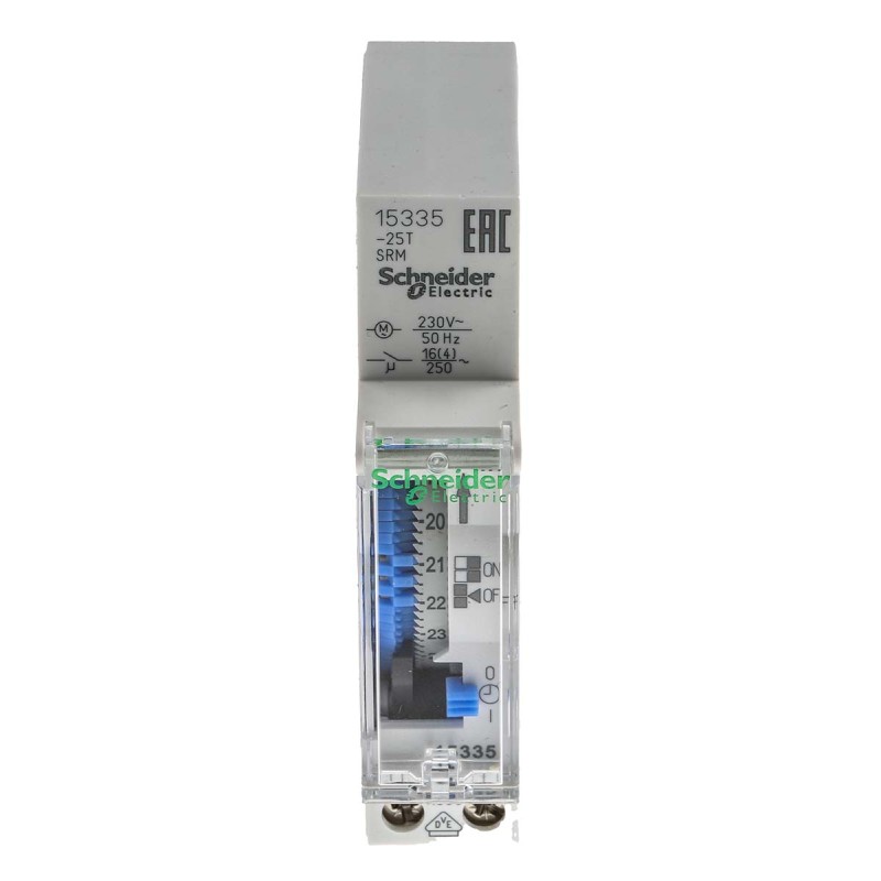 1 pcs - Schneider Electric Analogue DIN Rail Time Switch 230 V ac, 1-Channel