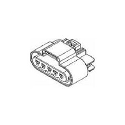 1 pcs : 15326642 - Automotive Connectors 5P FM BLK CONN ASSY GT 280 SERIES 25AMPS