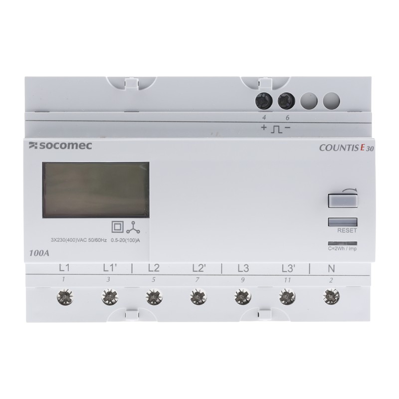 1 pcs - Socomec 3 Phase LCD Energy Meter