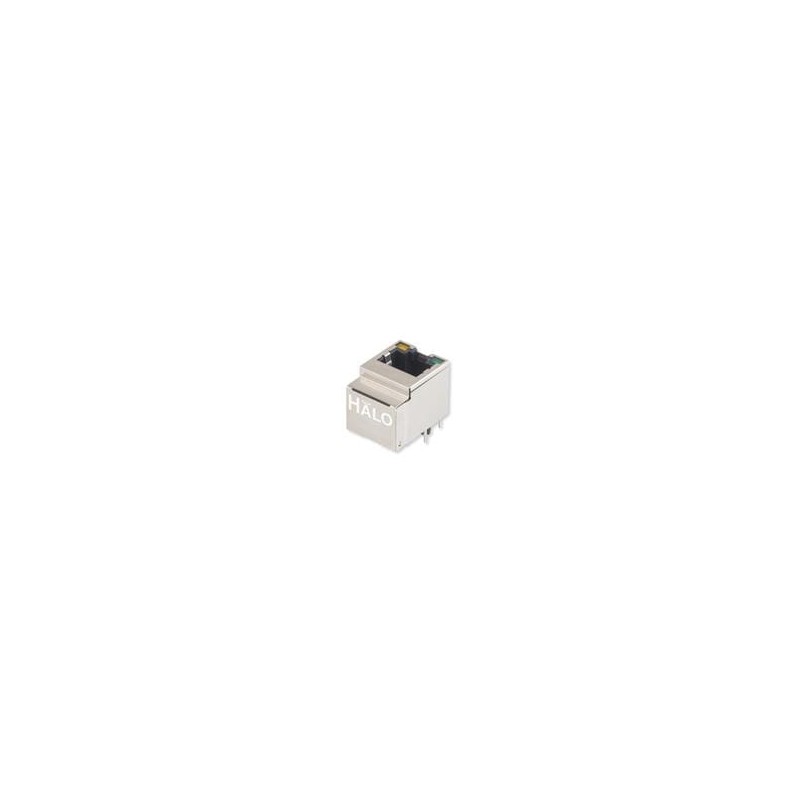 1 pcs : HFJV1-E1G41-L12RL - Modular Connectors / Ethernet Connectors 1G EXT TEMP Vertical RJ45 w/MAG G/Y LED