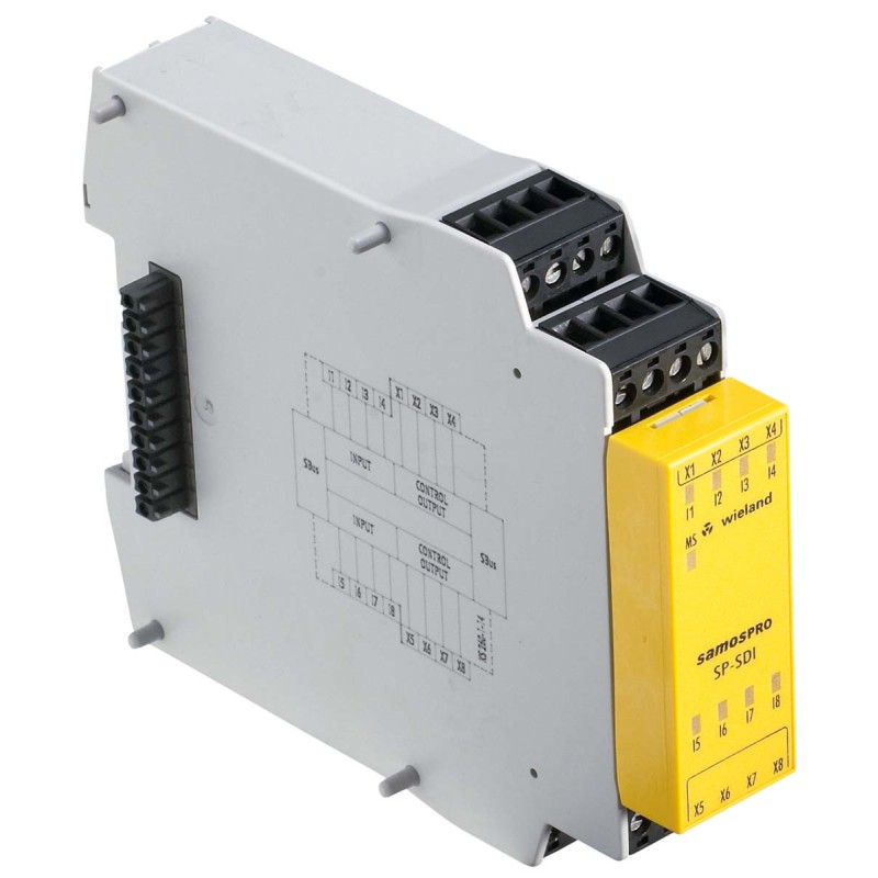 1 pcs - Wieland SP-SDI Series Input Module, 8 Inputs, 2 Outputs, 24 V dc