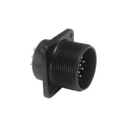 1 pcs : ACS02E18-1P(023) - Circular MIL Spec Connector 10P Sz 18 Box Mt Rec Solder MIL-DTL-5015