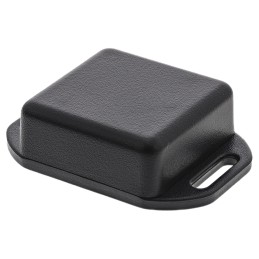 1 pcs - Hammond 1551 Series Black ABS Enclosure, IP54, Flanged, Black Lid, 35 x 35 x 15mm