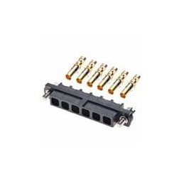 1 pcs : M80-4000000F1-06-325-00-000 - Power to the Board 2 ROW FEMALE CRIMP 6 X 12 AWG GOLD