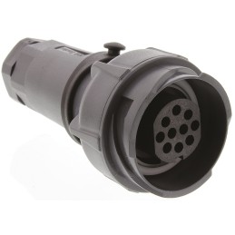 1 pcs - Bulgin Circular Connector, 10 Contacts, Cable Mount, Socket, Female, IP66, IP68, IP69K, Buccaneer 7000 Series