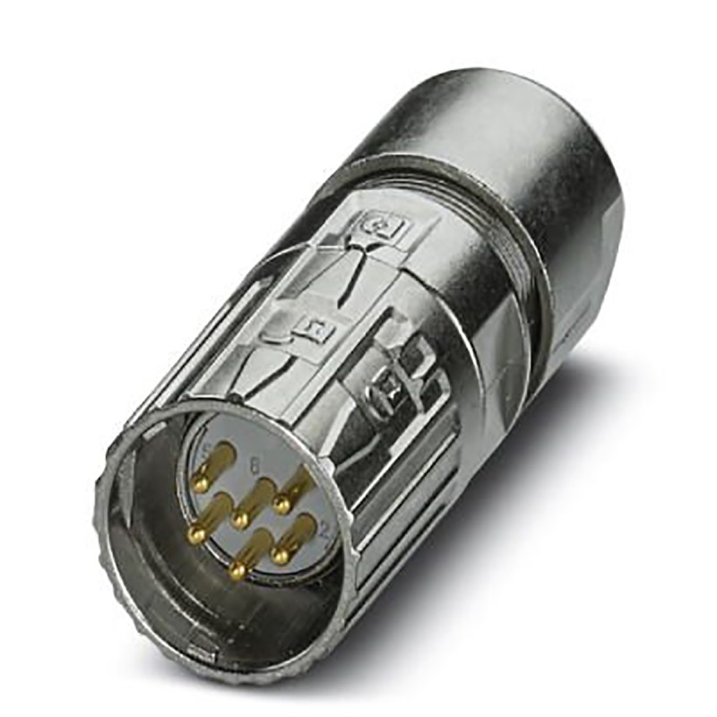 1 pcs - Phoenix Contact Circular Connector, 6 Contacts, Cable Mount, M23 Connector, Plug, Male, IP66, IP68, M23 PRO Series