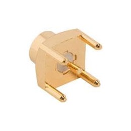 1 pcs : SMP-MSSB-PCT - RF Connectors / Coaxial Connectors STRAIGHT PCB PLUG TH SMOOTH BORE