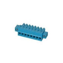 1 pcs : TBP02P1W-381-08BE - Pluggable Terminal Blocks Terminal block, pluggable, 3.81, plug, 8 pole, slotted screw, blue