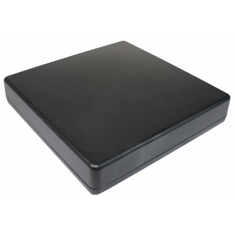 1 pcs - Takachi Electric Industrial TW Series Black ABS Enclosure, IP40, Black Lid, 125 x 175 x 45mm