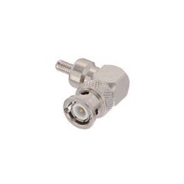 1 pcs : R141182000W - RF Connectors / Coaxial Connectors BNC / RIGHT ANGLE PLUG CRIMP TYPE CABLE 5/50 S