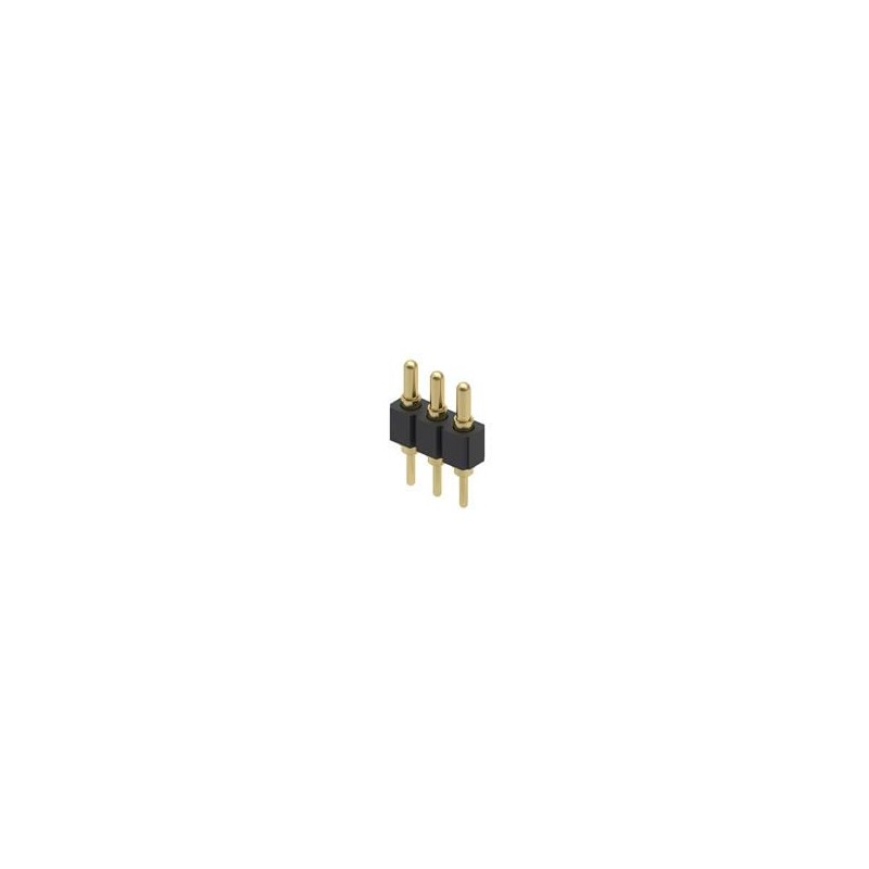 1 pcs : 825-22-003-10-001101 - Headers & Wire Housings 3P SPRING-LOAD HDR VERT MT THRU HOLE