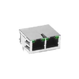 1 pcs : JG0-0129NL - Modular Connectors / Ethernet Connectors 1X2 GIGABIT CONN, bst W/LEDS